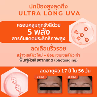 HER HYNESS HEXAPEPTIDE ANTI-AGING SUPER DRY TOUCH SUNSCREEN กันแดดสูตรกันน้ำกันเหงื่อ 30ML
