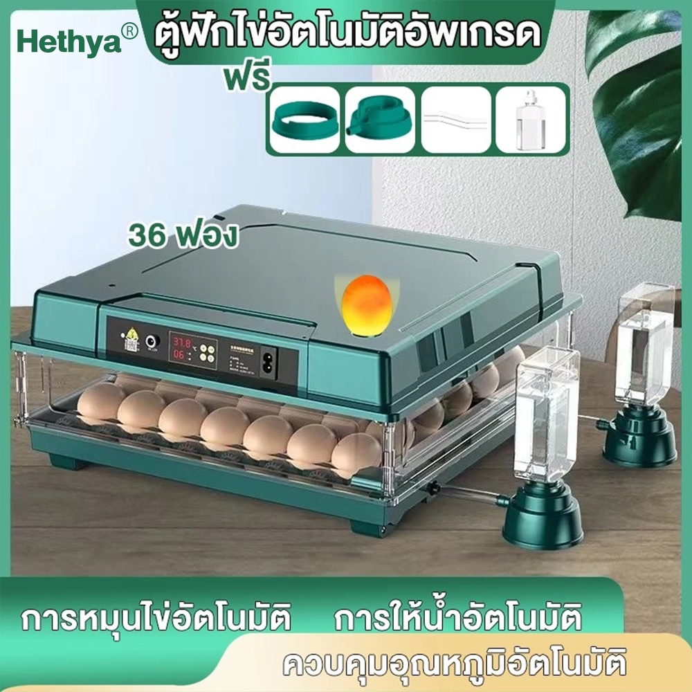ตู้ฟักไข่ 36 ฟอง/12 ฟอง Egg incubator ตู้ฟักไข่ออโต้ พลิกไข่อัตโนมัติ ความชื้นอัตโนมัต ตู้ฝักไข่ไก่ 