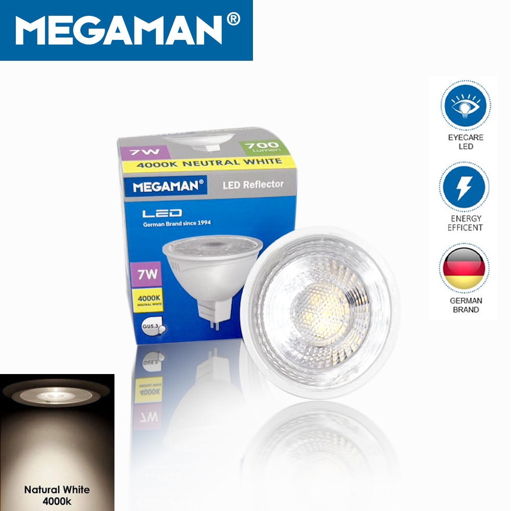 หลอด LED MR16 GU5.3 7W Megaman LED MR16 7W GU5.3