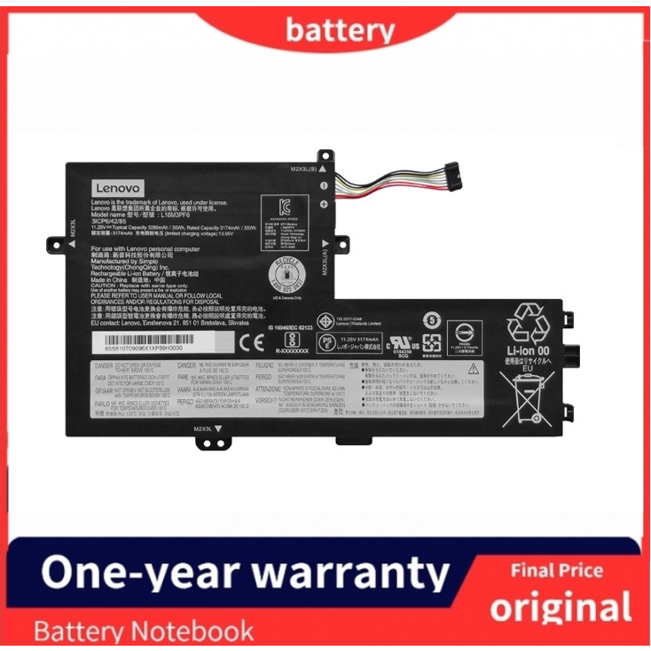 L18l3pf3 แบตเตอรี่แล็ปท็อป L18c3pf7 1 Ce สำหรับ Lenovo Ideapad S340-1414Iwl S340-15Iwl L18l3pf3 L18c