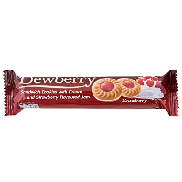 ดิวเบอร์รีคุกกี้ครีมแยมสตรอเบอร์รี่ 105กรัม