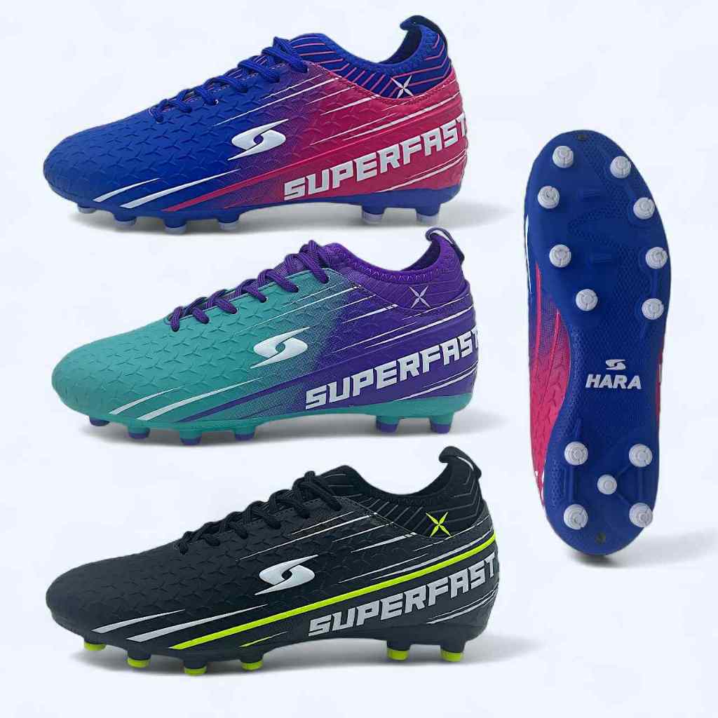 HARA Sport รองเท้าสตั๊ดหุ้มข้อ รองเท้าฟุตบอล รุ่น Superfast รหัส F37