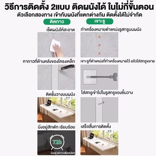 ALOVE โต๊ะทำงาน โต๊ะติดผนัง พับได้ยืดหยุ่น ประหยัดพื้นที่ ติดตั้งง่าย ความสามารถในการรับน้ำหนักที่แข็งแกร่ง