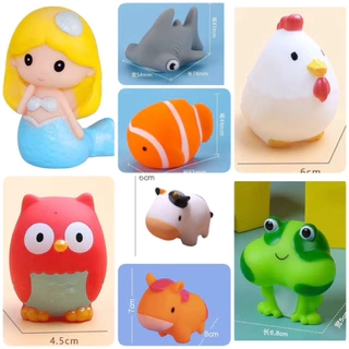 1. ของเล่น ลอยน้ำ บีบมีเสียง รูปสัตว์ต่างๆพร้อมส่งจากไทย(ส่งของทุกวีน มีส่งด่วน)