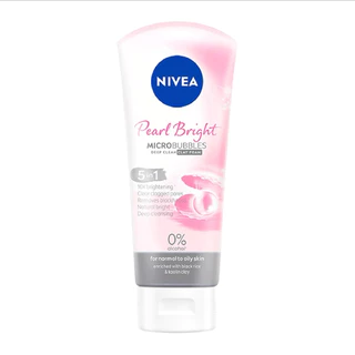 พร้อมส่ง💓| Nivea นีเวีย เพิร์ล ไวท์ 5อิน1 มอยส์เจอร์ ฟิลเลอร์ เคลย์ โฟม 100 กรัม (ชม-เทา)