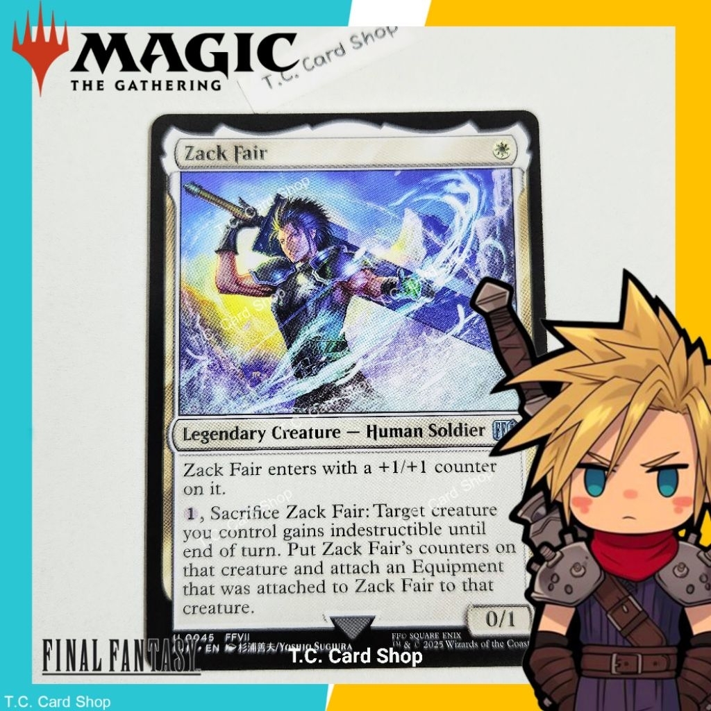 Zack Fair - U0045 - Final Fantasy - Magic the Gathering (MTG)