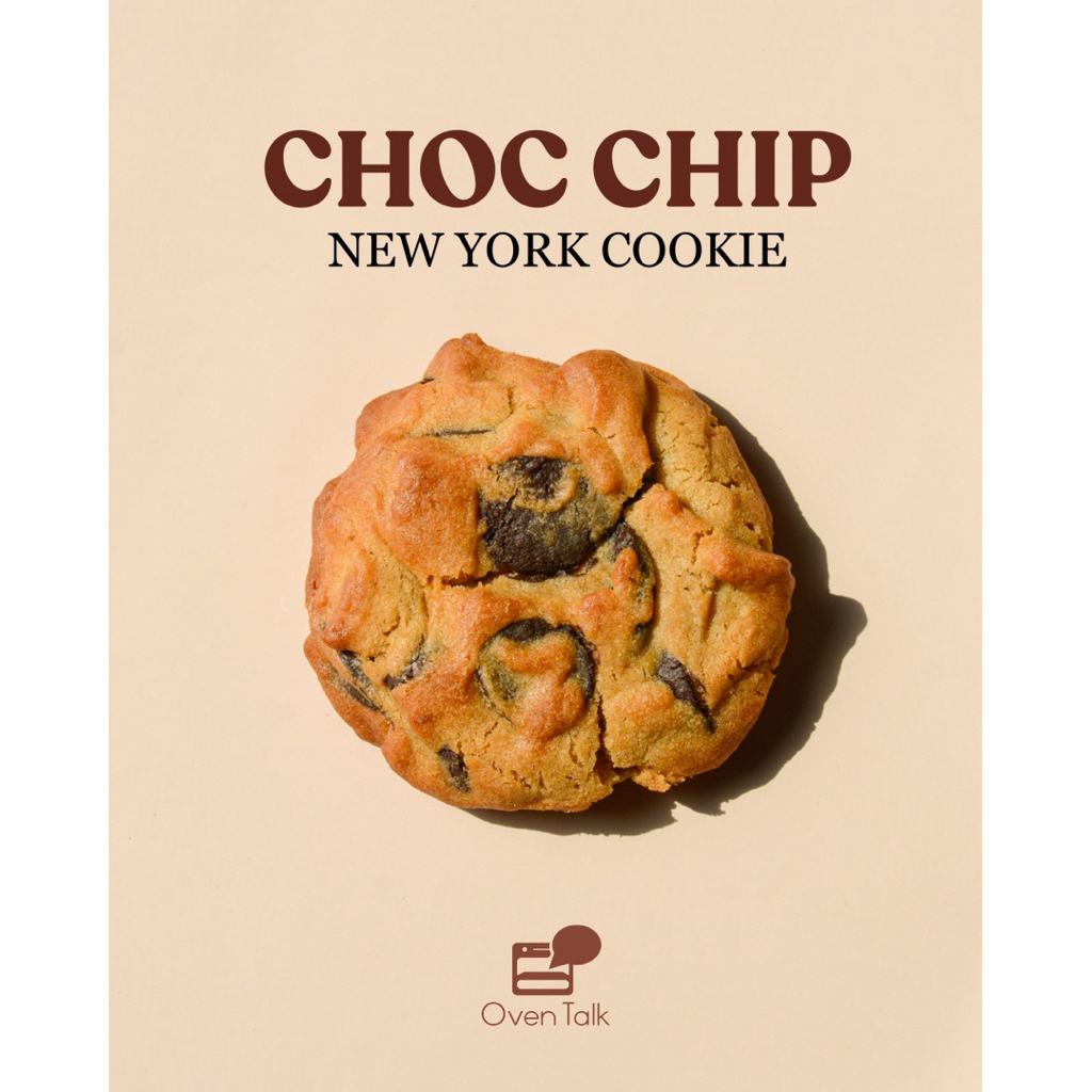 New York Cookie (คุกกี้นิวยอร์ค) เนื้อหนา นุ่ม หนึบ | Oven Talk