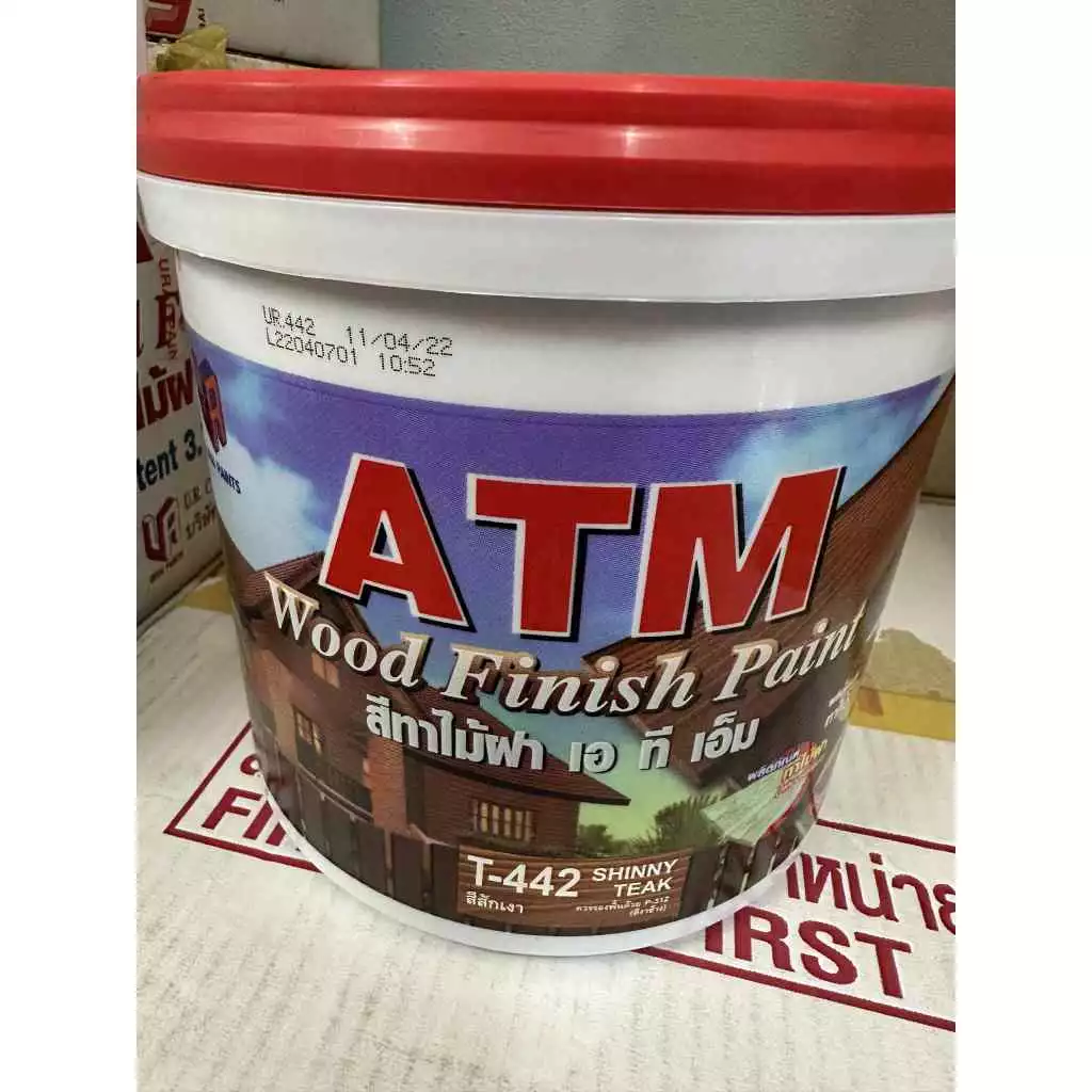 สีทาไม้ฝา เอทีเอ็ม ATM Wood Finish Paint ขนาด 3.785 ลิตร