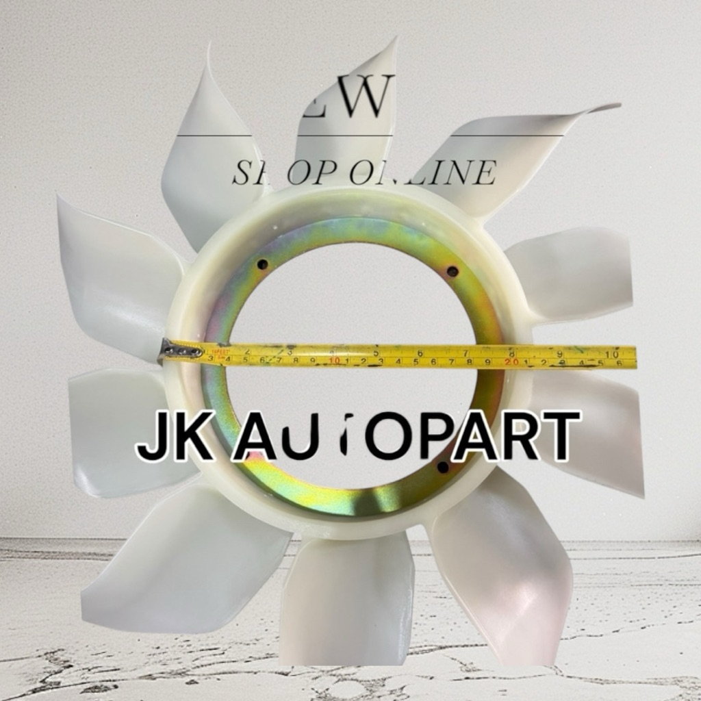 ใบพัดลมหม้อน้ำ HINO DUTRO XZU600-XZU650 110-150แรง 10ใบ อย่างดี ใช้ฟรีปั้ม/DINKP