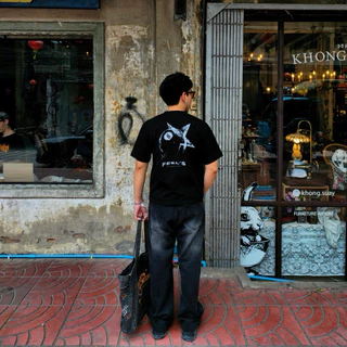 FEEL'S เสื้อยืดครอป ทรง BOXY [ 8 BALL ] - STREET COTTON 100% คอฟิต MAID IN BANGKOK