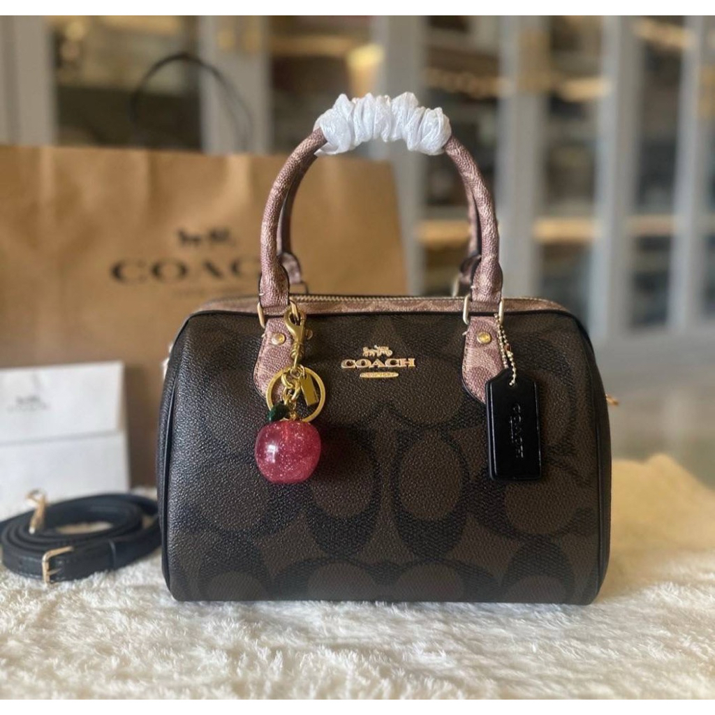 COACH CY679 ROWAN SATCHEL IN SIGNATURE CANVAS