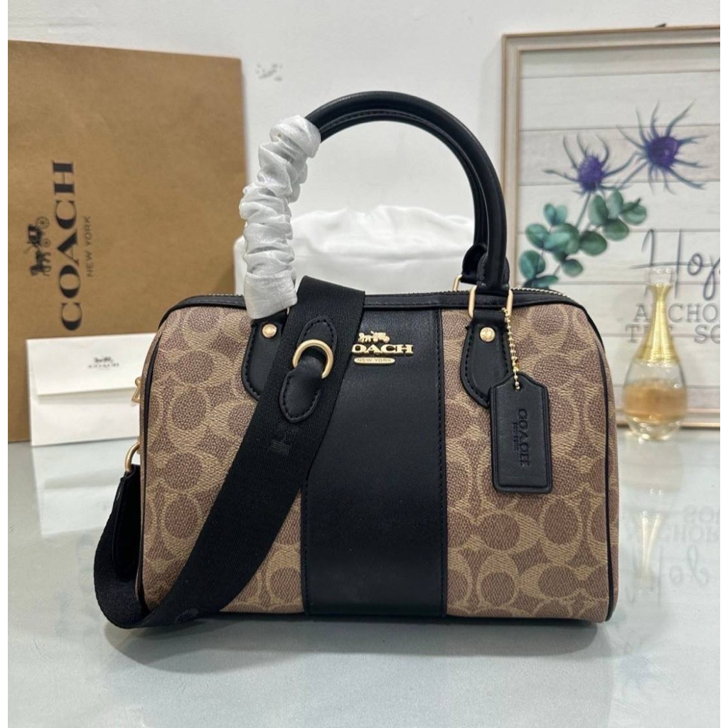 Coach CW376 Rowan Satchel Bag In Signature Canvas