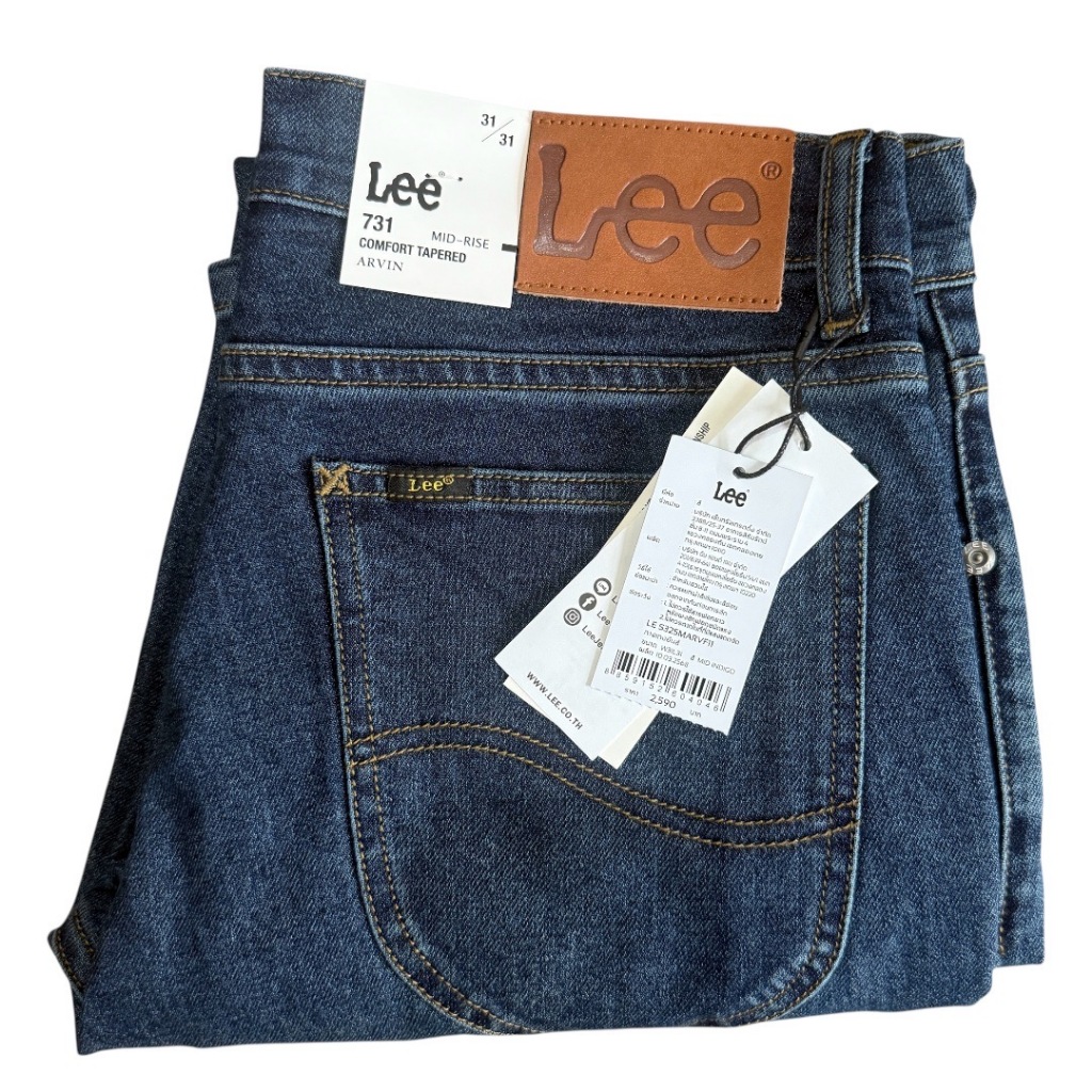 ตัวนี้สวยมากๆค่ะ LEE 731 ARVIN ยีนส์ขากระบอกเล็กชาย ผ้ายืด สียีนส์ฟอก เป้าซิป เอวกลาง ของแท้จากช็อป