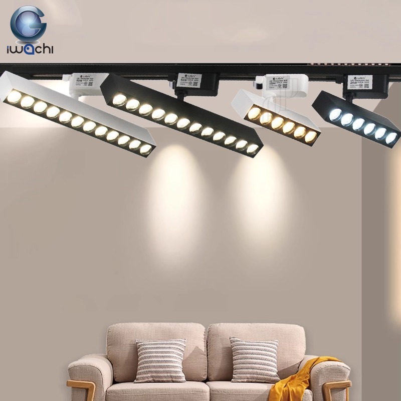 IWACHI โคมแทรคไลท์บาร์ ปรับได้ 360°องศา ชิปไฟcob 25W 50W มีแสง ขาว วอร์ม 4000K