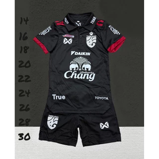 ชุดฟุตบอลชุดกีฬาเด็กเสื้อพร้อมกางเกงผ้านิ่มเย็นใส่สบาย