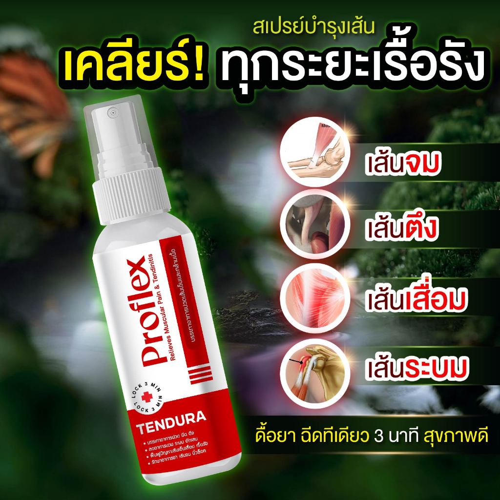 Proflex ลูกกลิ้งสมุนไพรนาโน แก้เส้นเอ็นเสื่อมพิการ เส้นเอ็นกล้ามเนื้อ