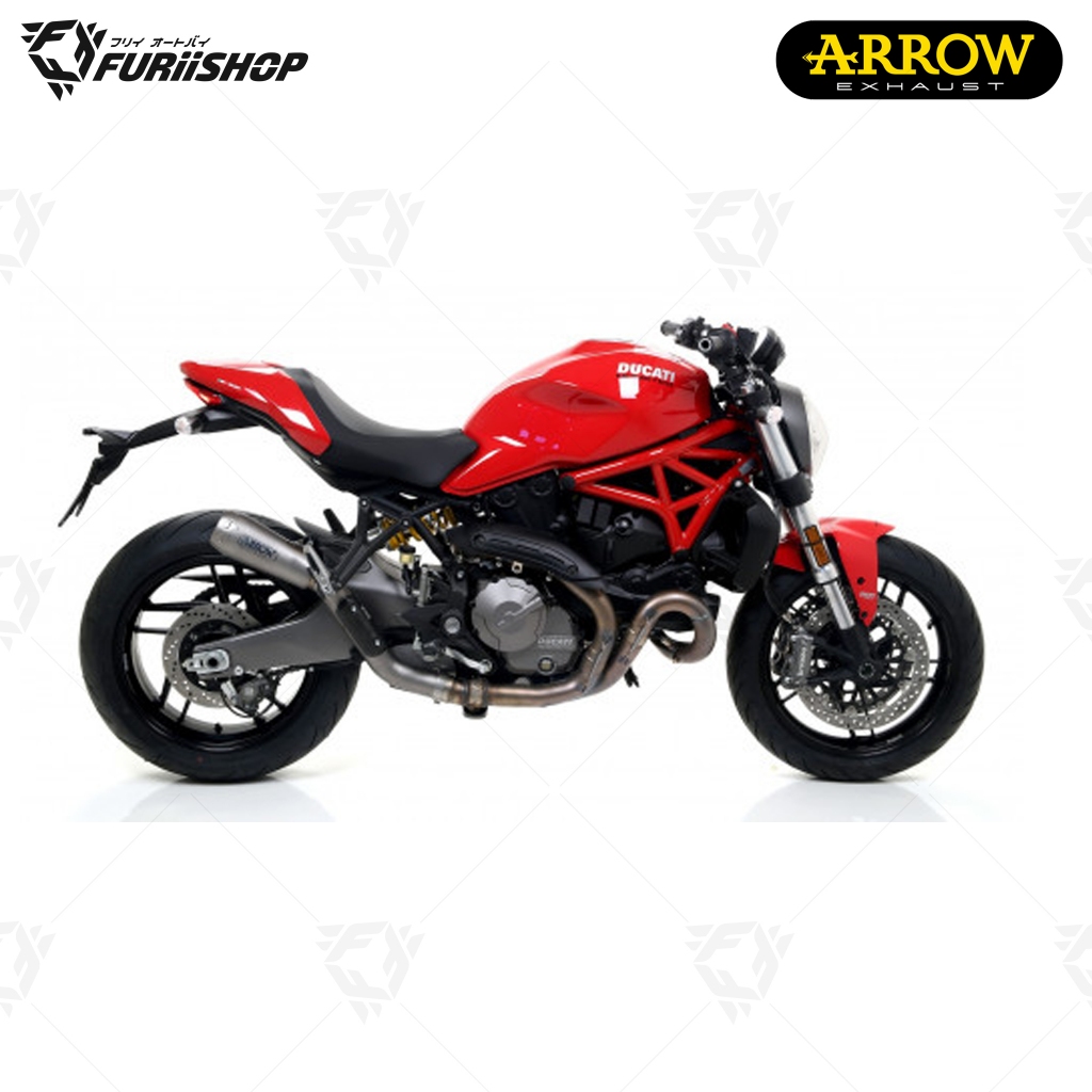 ท่อสูตร/ท่อแต่ง/ท่อไอเสีย Arrow Slip on motogp : for Ducati Monster 1200 14-16/17-19/R Monster821 14