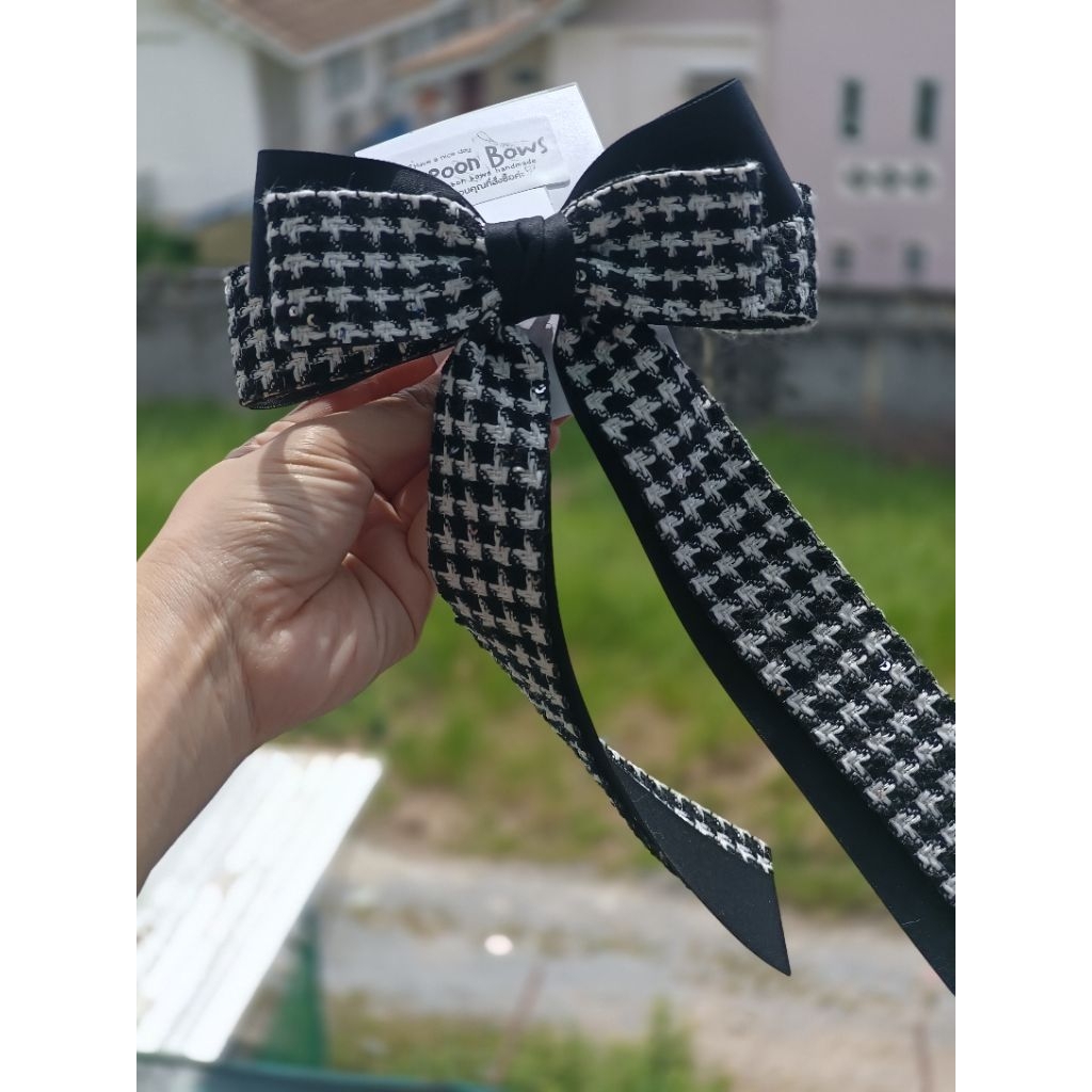 โบว์ติดผมผ้าลายชิโ สวยผ้าดี ติดได้ทุกโอกาศ - รูปที่ 7