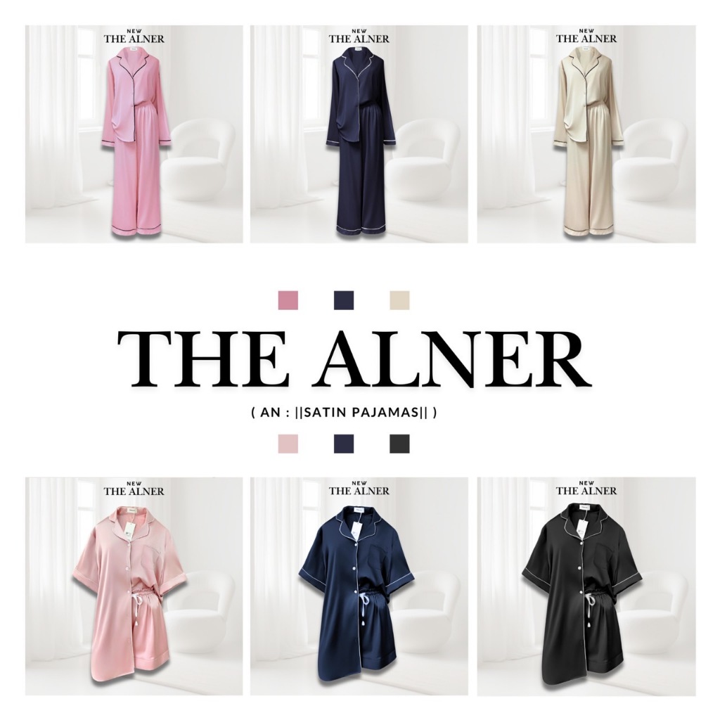 Thealner- (ชุดนอนผ้าชาติน)