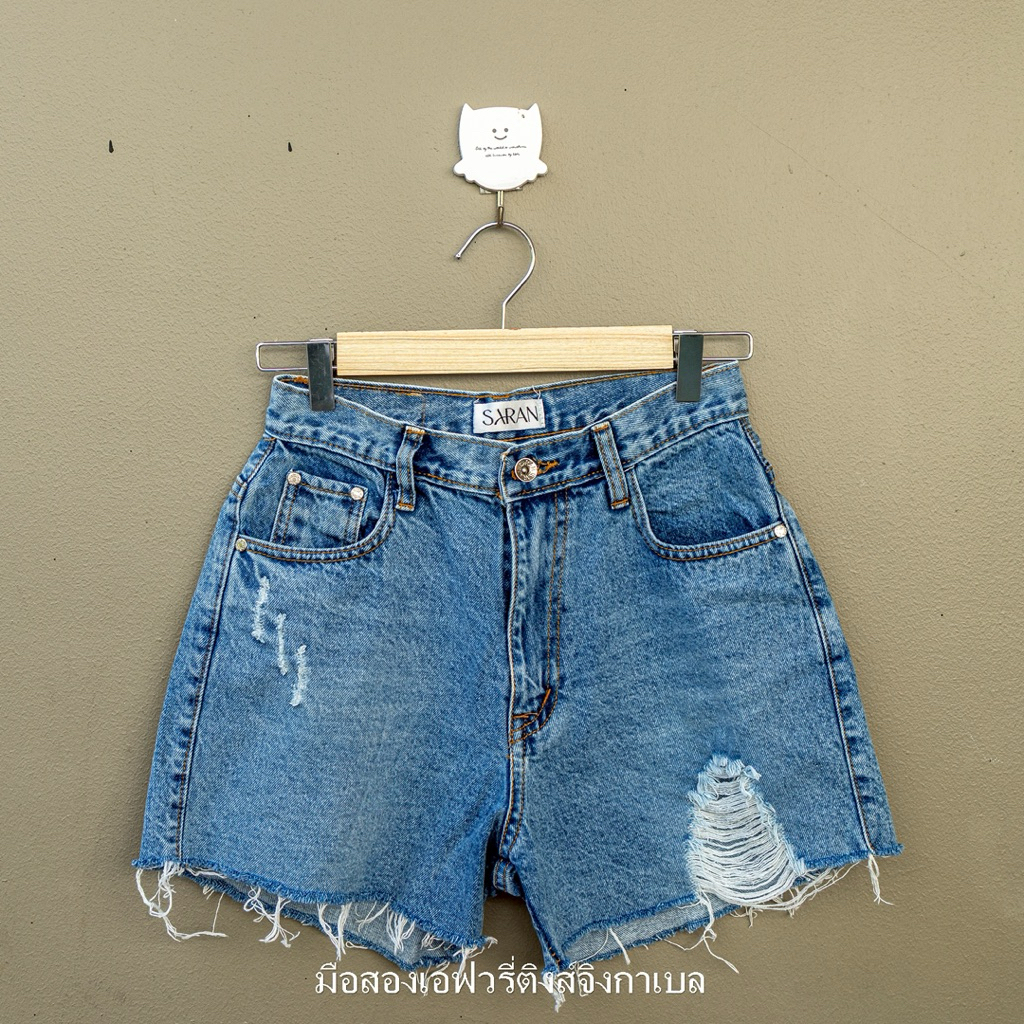 ยีนส์ขาสั้นSaranมือ2 Size M