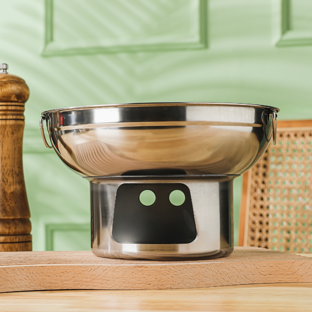 Utensils หม้อไฟ ต้มยำ หม้อต้มยำ หม้อจิ้มจุ่ม สแตนเลส ขนาด หม้อใส่ต้ม หม้อใส่แกง สแตนเลส - รูปที่ 4