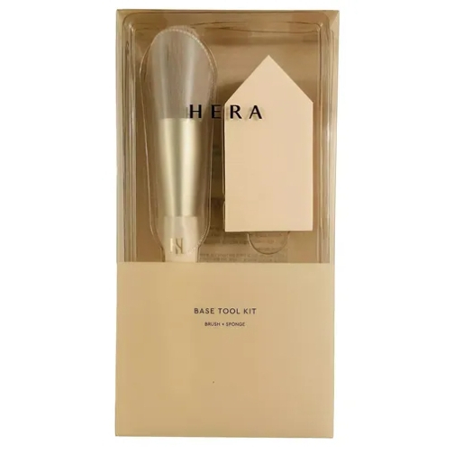 Hera Base Tool Kit (Brush + Sponge) / Hera Black Cushion Foundation Tool Kit