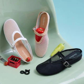 (พร้อมส่ง)Lenny รองเท้าตาข่ายเปิดส้น Size 35-41 (331-1) *โปรดอ่านรายละเอียดก่อนสั่ง*
