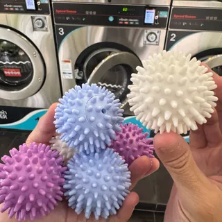 (แพค6ชิ้น)ลูกบอลซักผ้าหนาม ลดรอยยับ​ ถนอมผ้า Dryer Balls ไม่ต้องใช้น้ำยาปรับผ้านุ่ม เพิ่มแรงเหวี่ยง ช่วยให้ผ้าสะอาดขึ้น