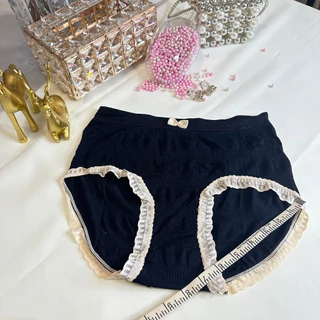 👙👗Lucky 6144 กางเกงในสาวอวบแต่งลูกไม้ สีพาสเทล น่ารักมาก รอบเอว 50+++ 👙👗
