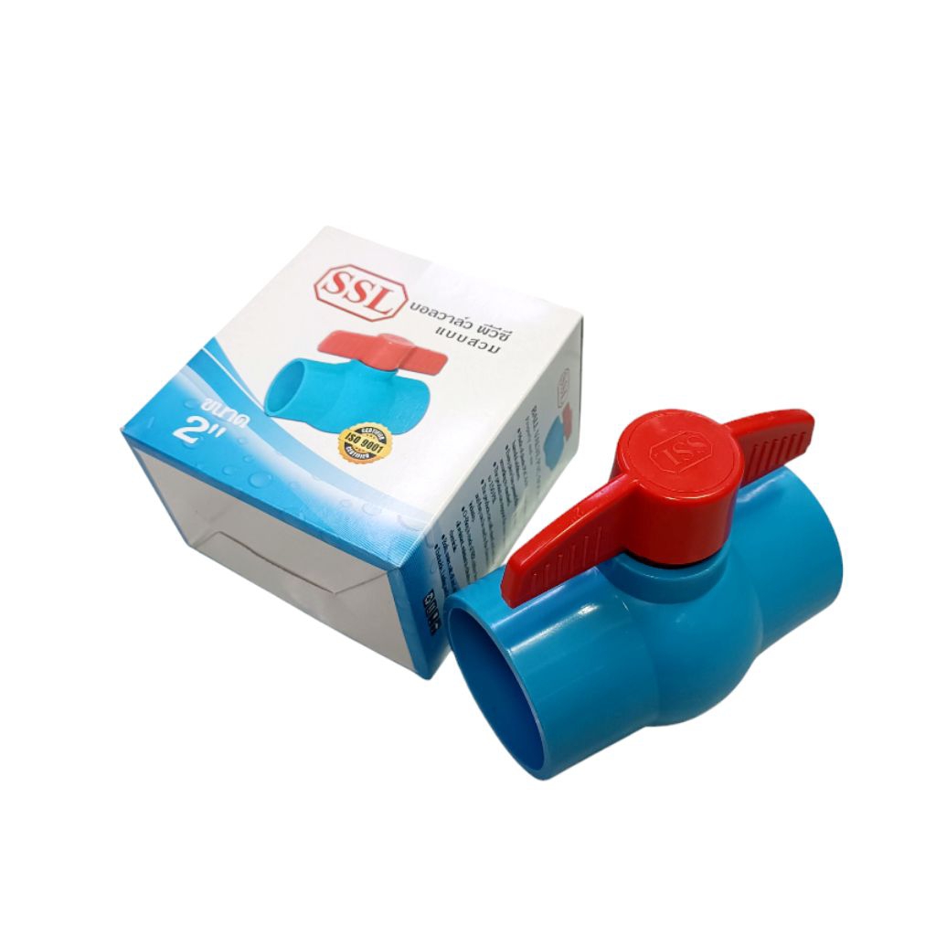บอลวาล์วแบบสวม​ PVC ขนาด​ 2 นิ้ว​ ตรา​ SSL สินค้าได้มาตรฐาน​ มีคุณภาพ​ ราคาย่อมเยา ราคา ถูกที่สุด ดีลบีเคเค แกลเลอรีภาพที่ 3