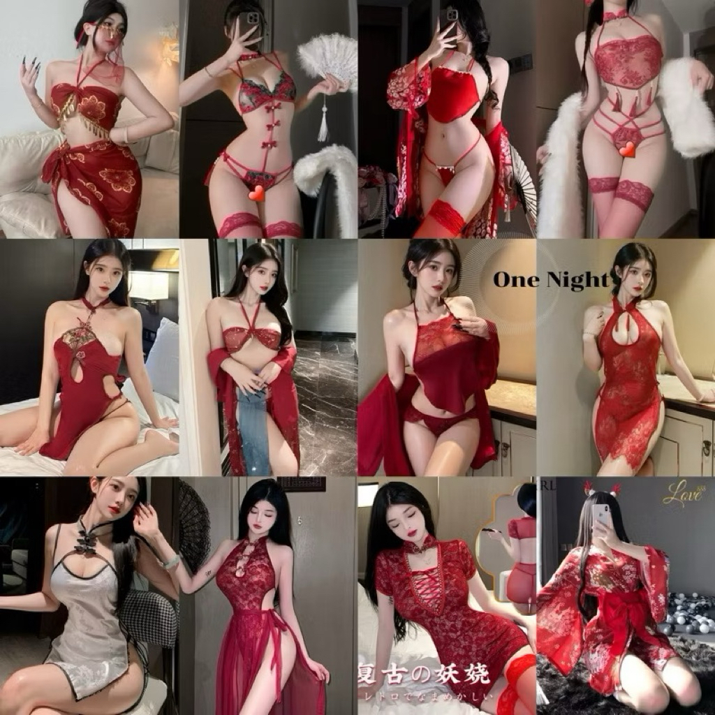 ชุดจีนกี่เพ้าตรุษจีน  ชุดนอนเซ็กซี่ รวมชุดจีน R/J2 Onenight888