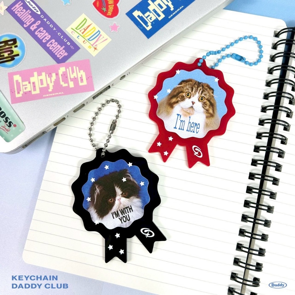DADDYCLUB | Daddy Club Keychain พวงกุญแจ ลายน้องแมว สุดน่ารัก