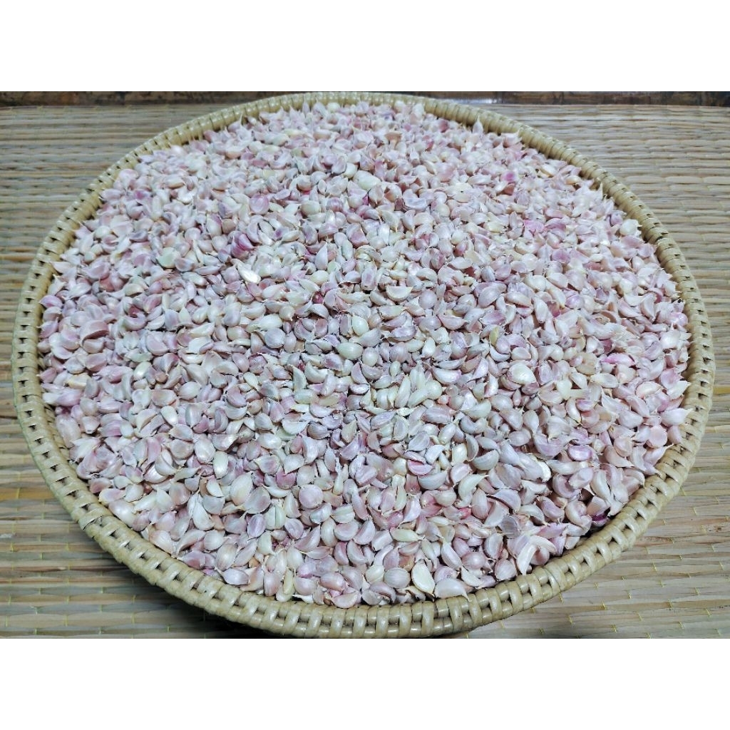 🔥กระเทียมแกะกลีบ🧄สะอาด 💚1 กก.💚 1️⃣0️⃣0️⃣ บาท