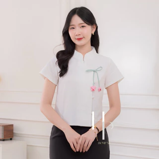 เสื้อฝ้ายเนื้อนุ่ม รุ่นดอกสร้อย🌷