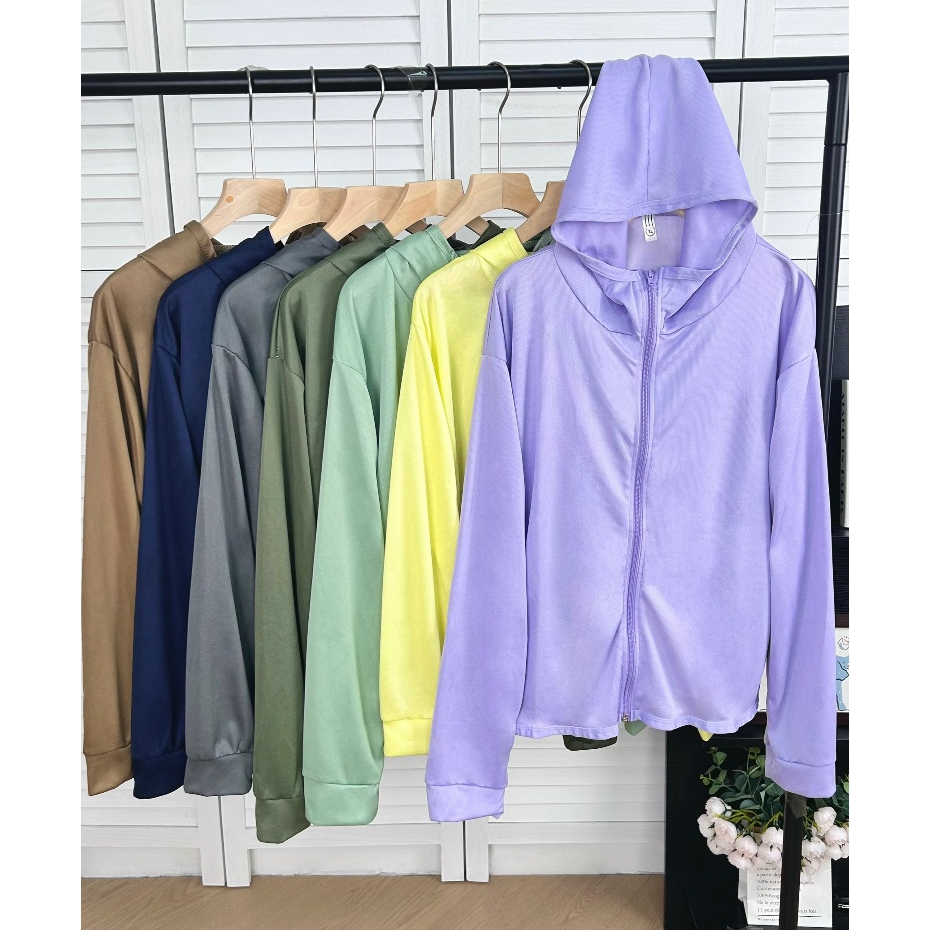 เสื้อคลุมกันเเดด เสื้อกันรังสียูวี 12สีให้เลือก ระบายอากาศ ผ้านุ่ม กันยูวี99% #22340