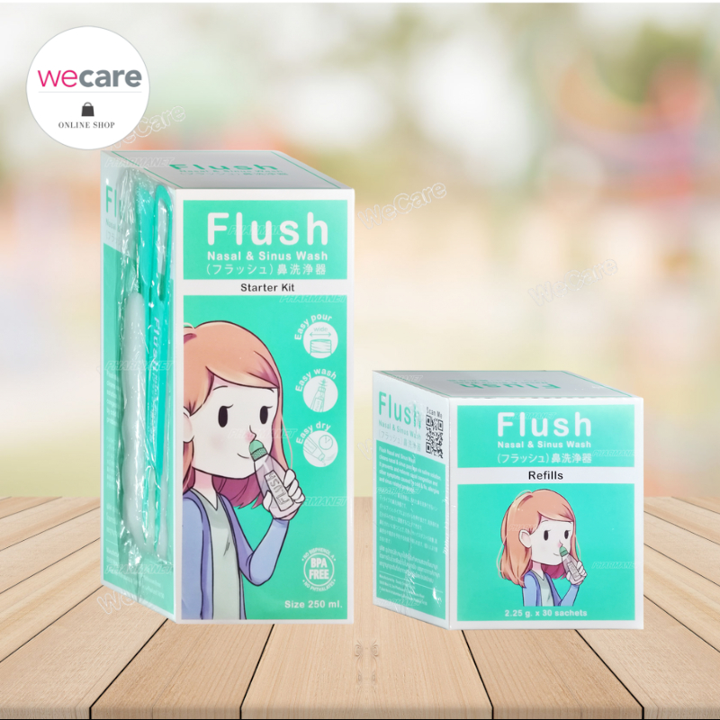 Flush Nasal and Sinus Wash สำหรับล้างจมูก คัดจมูก ภูมิแพ้