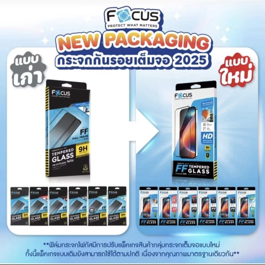 Focus ฟิล์มกระจกเต็มจอ ใส สำหรับไอโฟน 17ProMax 17Pro 17Air 17 16ProMax 16Pro 16Plus 16 13 12 11 thumbnail 3