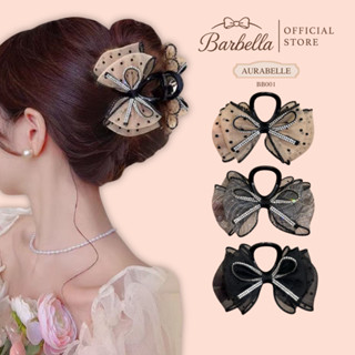 Barbella กิ๊บติดผมโบว์ 3D ผ้าตาข่ายแต่งเพชร สไตล์เกาหลี รุ่น…