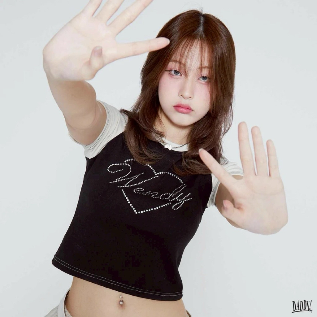 (ส่งต่อ/New&used) Wendy Stud Baby Tee เสื้อทรง baby tee