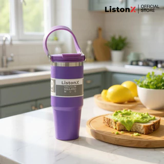 ListonX [สีใหม่!]แก้วน้ำเก็บอุณหภูมิ รุ่น PRO (คุณภาพพรีเมียม) | ความจุ 30oz (890ML) | พร้อมหลอดฟรี | สแตนเลส 304 |