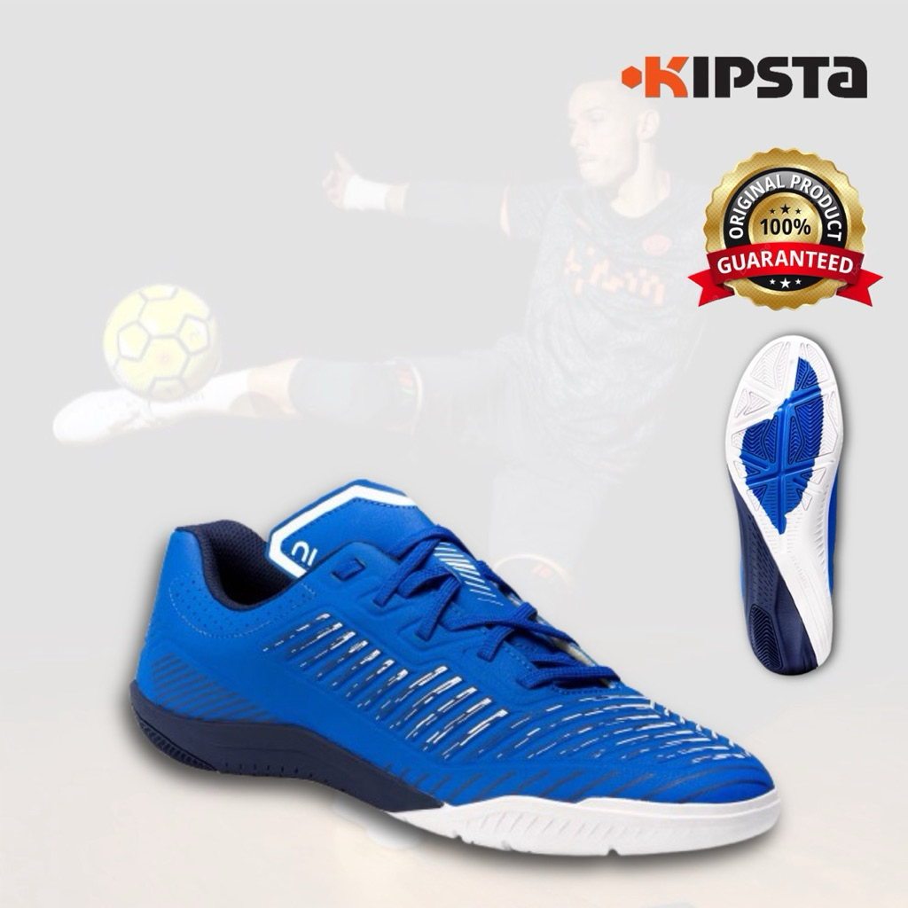 รองเท้าฟุตซอล รุ่น Ginka 500 (สีน้ำเงิน Electric) KIPSTA
