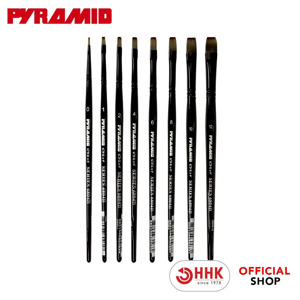 Pyramid พู่กันแบน MONGLON 6804B