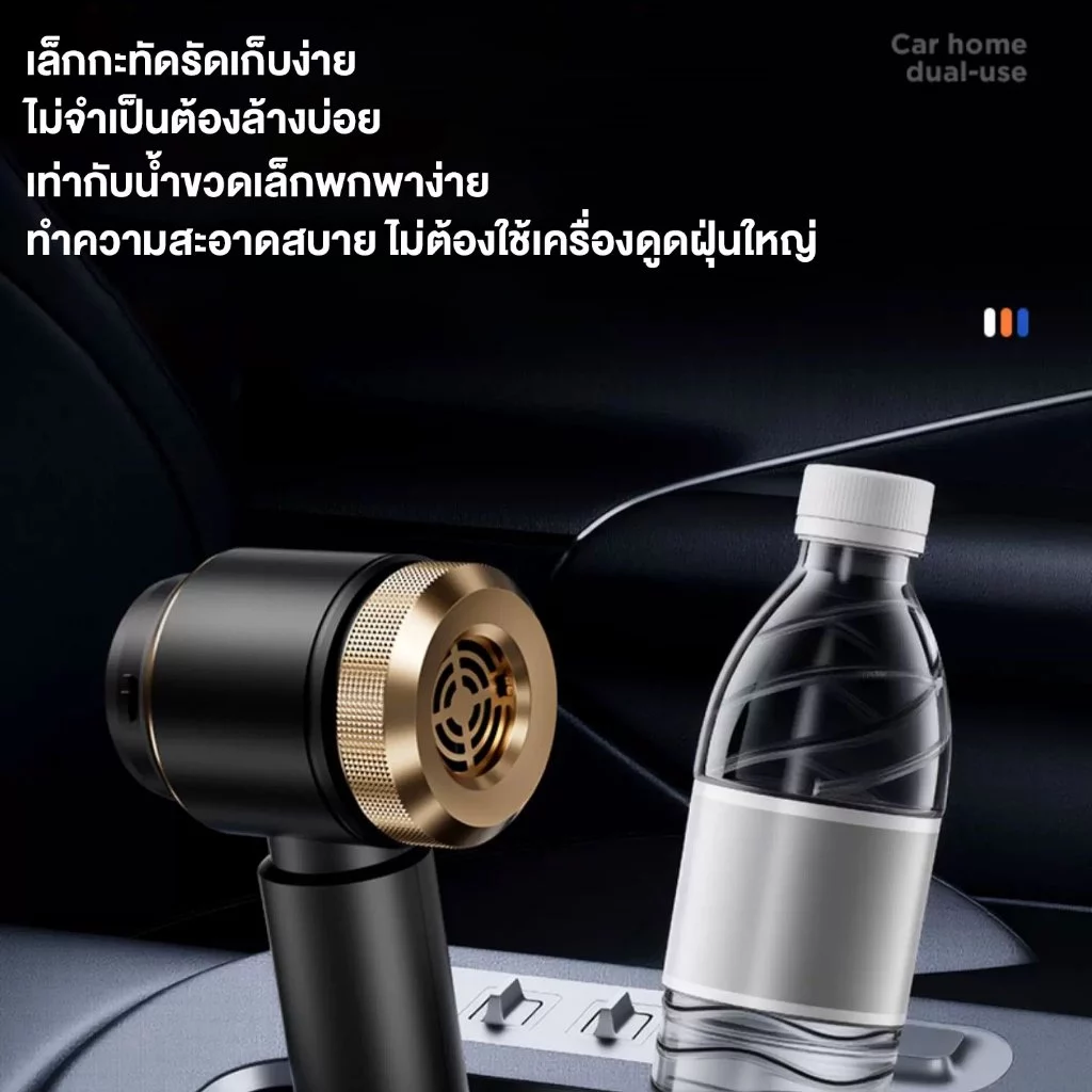 🔥รับประกัน 5 ปี🔥 เครื่องดูดฝุ่นในรถ 5in1 ดูด เป่า สูบลม ชาร์จ ไฟฉาย ถอดแยกได้ เครื่องดูดฝุ่น เครื่องดูดฝุ่นไร้สาย thumbnail 6