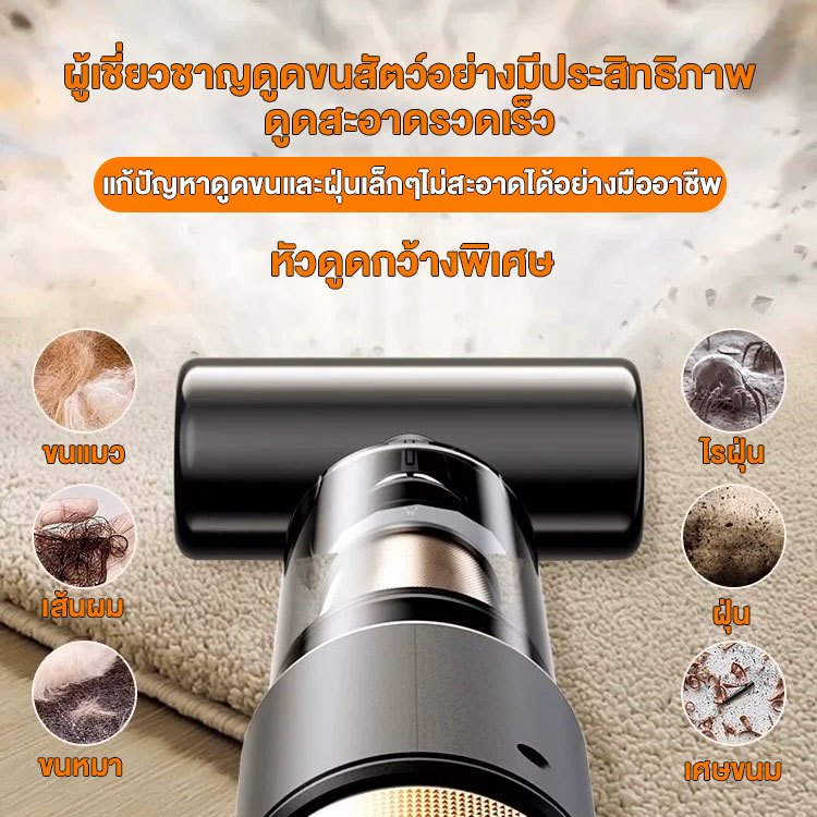 รับประกัน 5ป DLT-afelเครื่องดูดฝุ่นไร้สาย 4 in 1แรงดูด กําจัดโรคราน้ําค้างและไร ใช้ได้ทั้งบ้านและรถ เครื่องดูดฝุ่นในรถ - รูปที่ 4