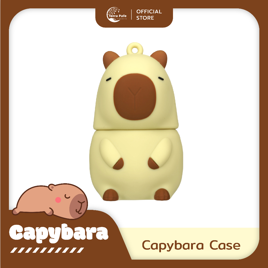 Capybara [เคสคาปิบาร่า] เคสใส่บาล์มสุดน่ารัก - Terra Pafe พวงกุญแจ เคสบาล์มลายน้องคาปิบาร่า รุ่นใหม่ สุดน่ารัก