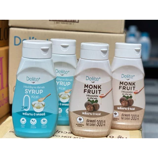 ❗Lin ลินDelite+ Syrup 0 Cal>>Newน้ำเชื่อมหล่อฮังก๊วย&Newน้ำเชื่อมแบบซอง 6 ml.>>พลังงาน 0 แคลอรี่ ขนาด300 มล.