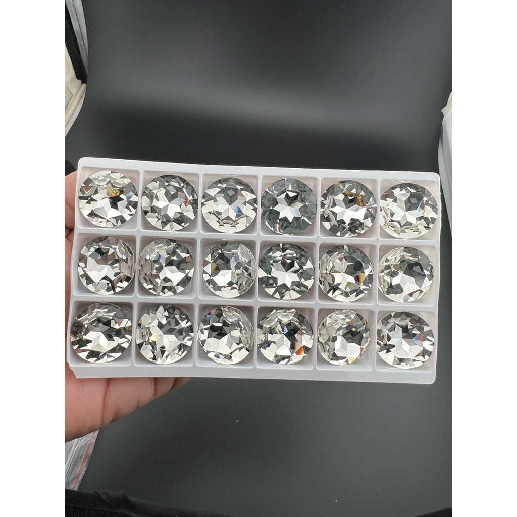 Rhinestone Total 1 pieces CRYSTAL RHINESTONES เพชร คลิสตัล รูปร่าง CIRCLE 20 MM มิล  SIAM CRYSTAL เก