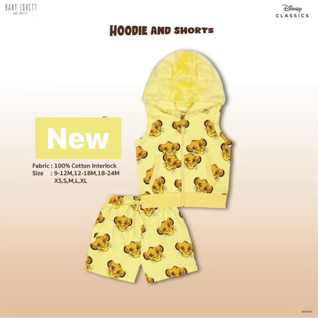 พร้อมส่ง🔥🔥 babylovett ชุดเด็ก the lion king new 18-24