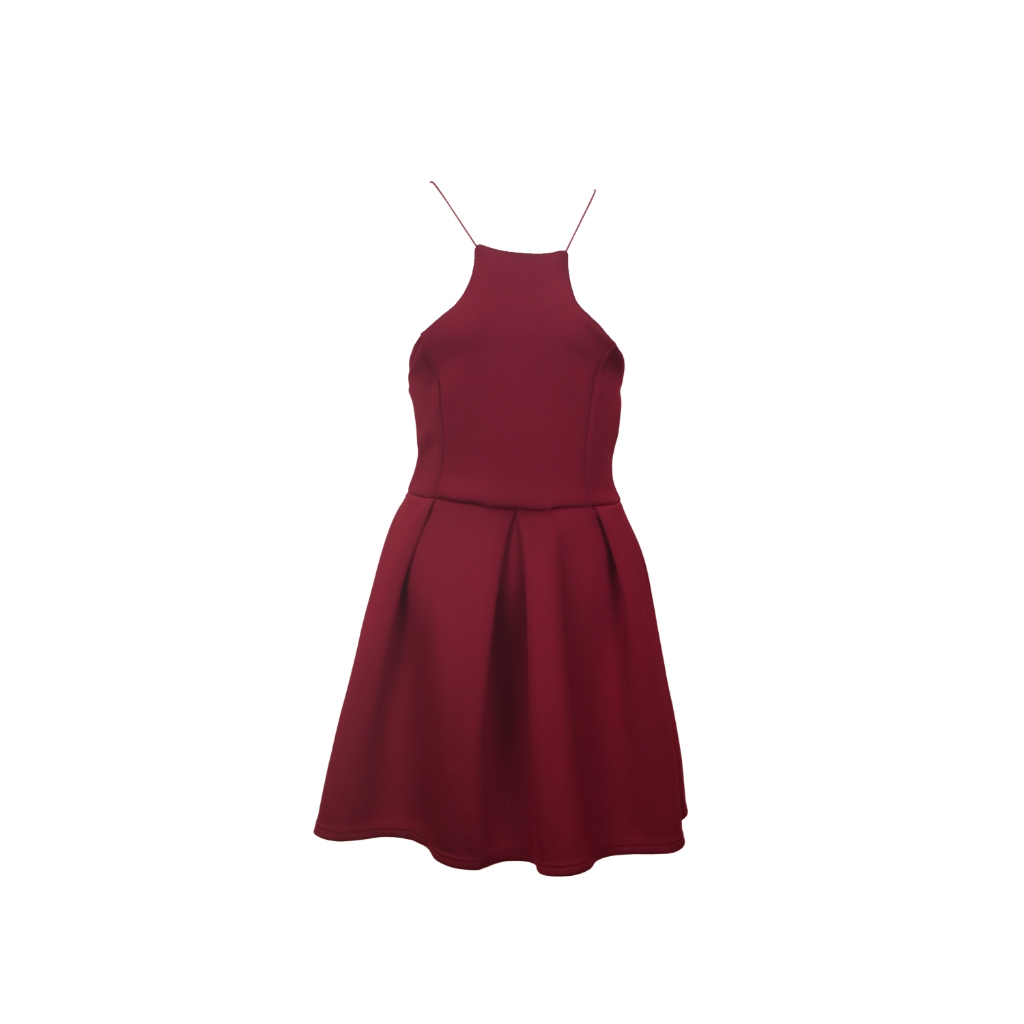 boohoo-เดรสสั้นสีแดงD105-10