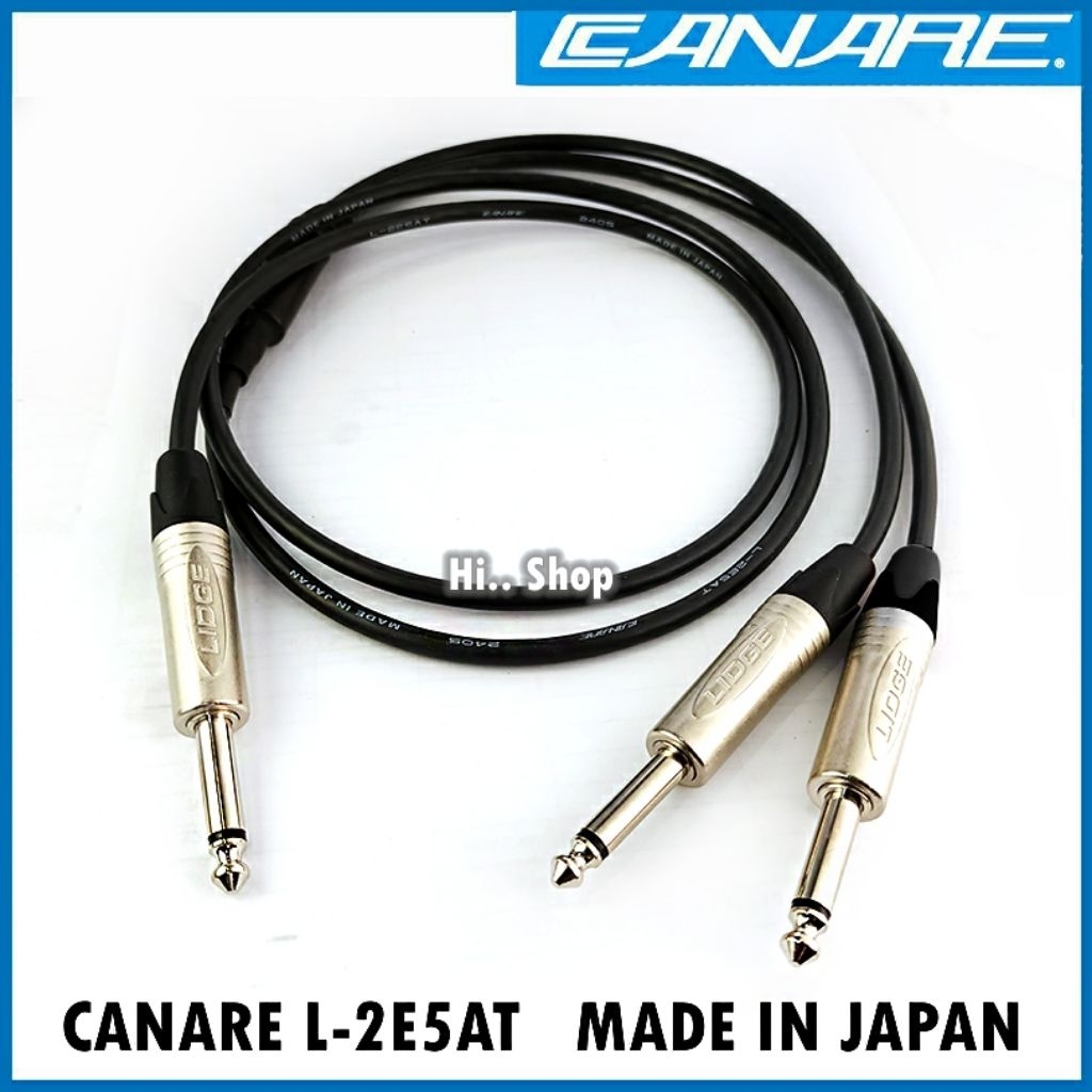 สายY แจ๊คโฟนโมโน1 ออก 2  สาย Canare L-2E5AT หัวแจ็ค Lidge